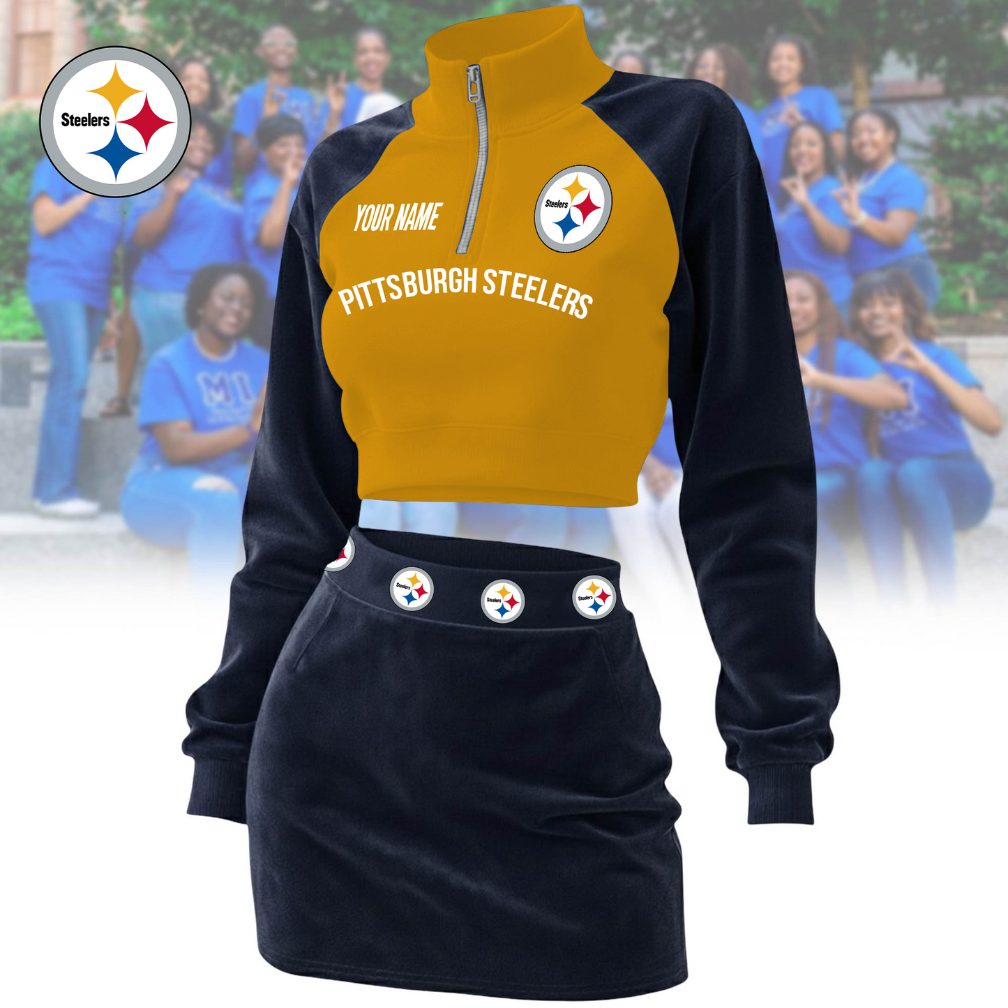PS x NFL Premium Long Zip Polo Shirt DDT CTND