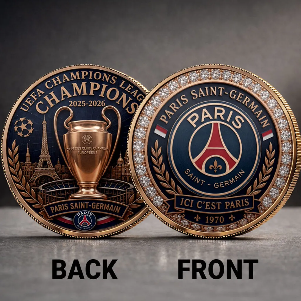 PSG UEFA Champions of Europe 2526 Commemorative Coin Cap V2 0106 DatND DVT
