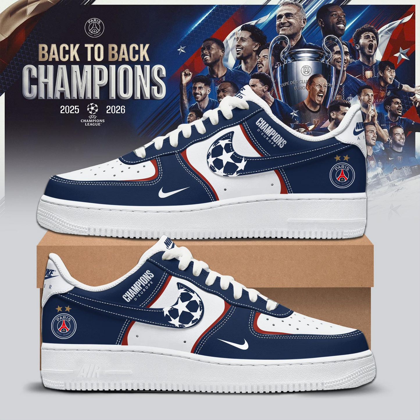 PSG x Champions League 2026 AF1 Shoes DATND TANTD 010626