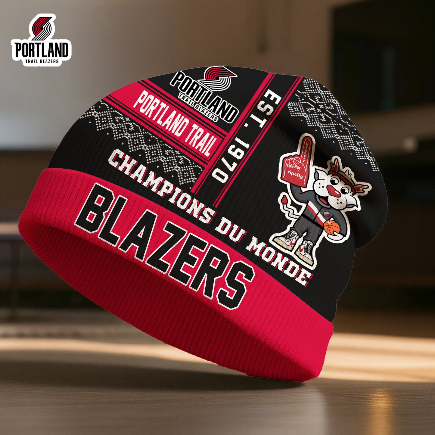 PTB Premium NBA Champions Du Monde Beanie Hat DDT CTND