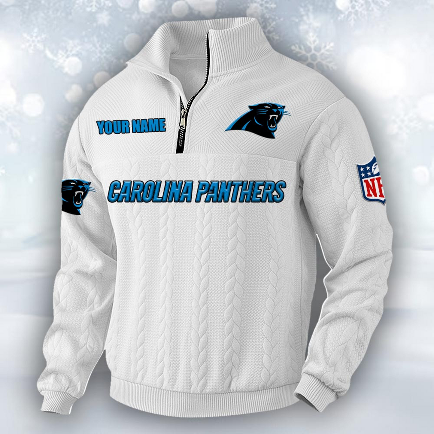 Premium CAR x NFL Cable Knit Quarter-Zip DATND TANTD