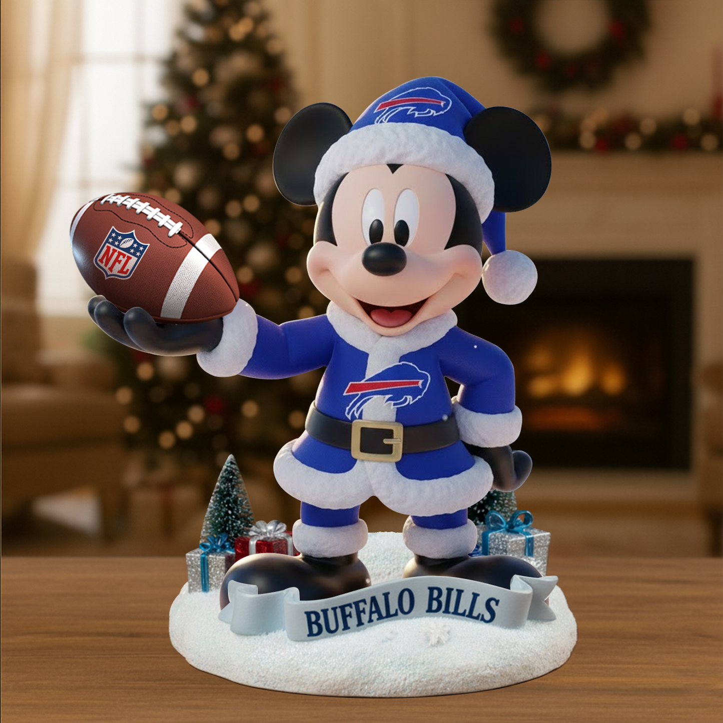 Premium NFL BUF x MIC Christmas Arcylic Plaque DATND TANTD