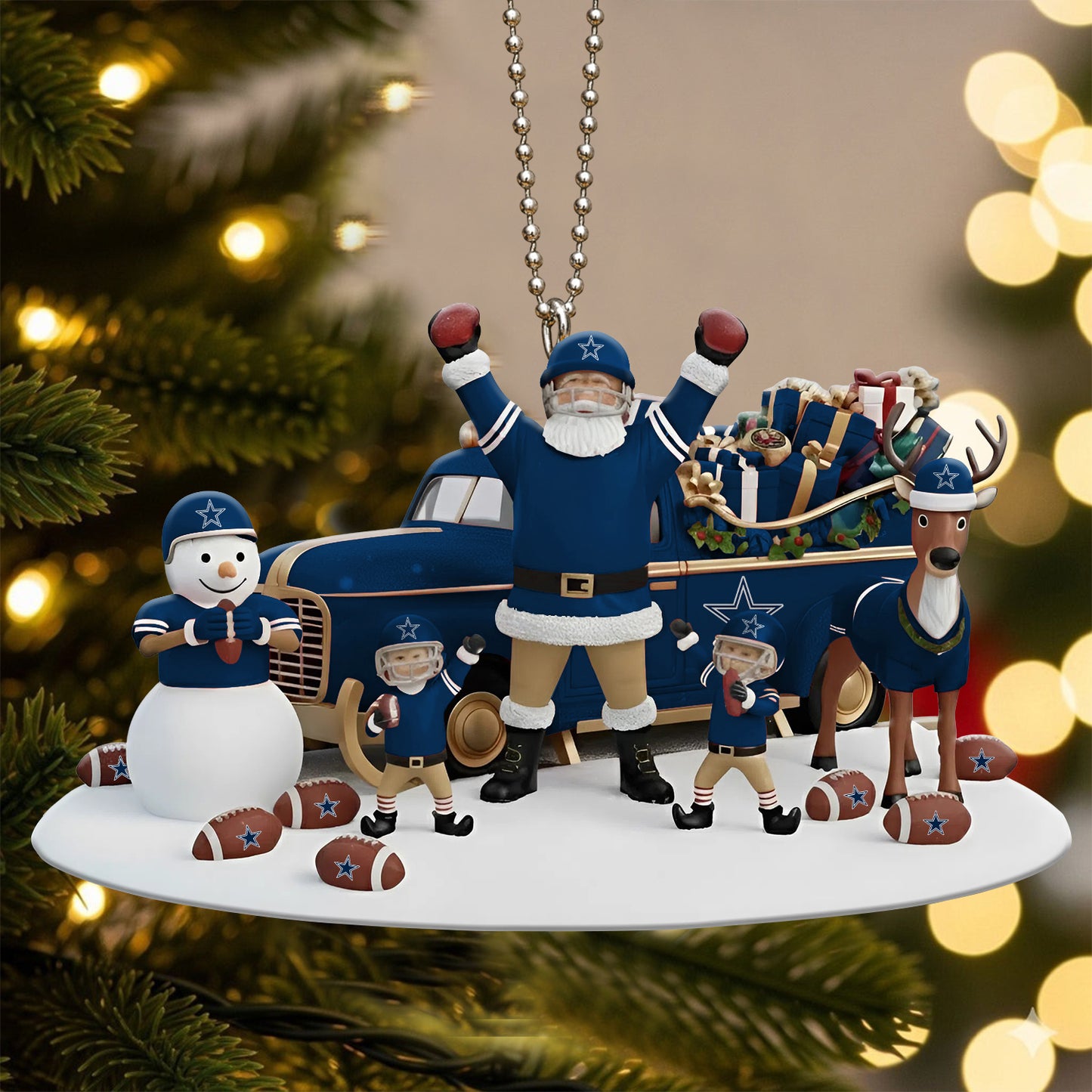 Premium NFL DAL Christmas Tree Ornament V3 NMD NHM