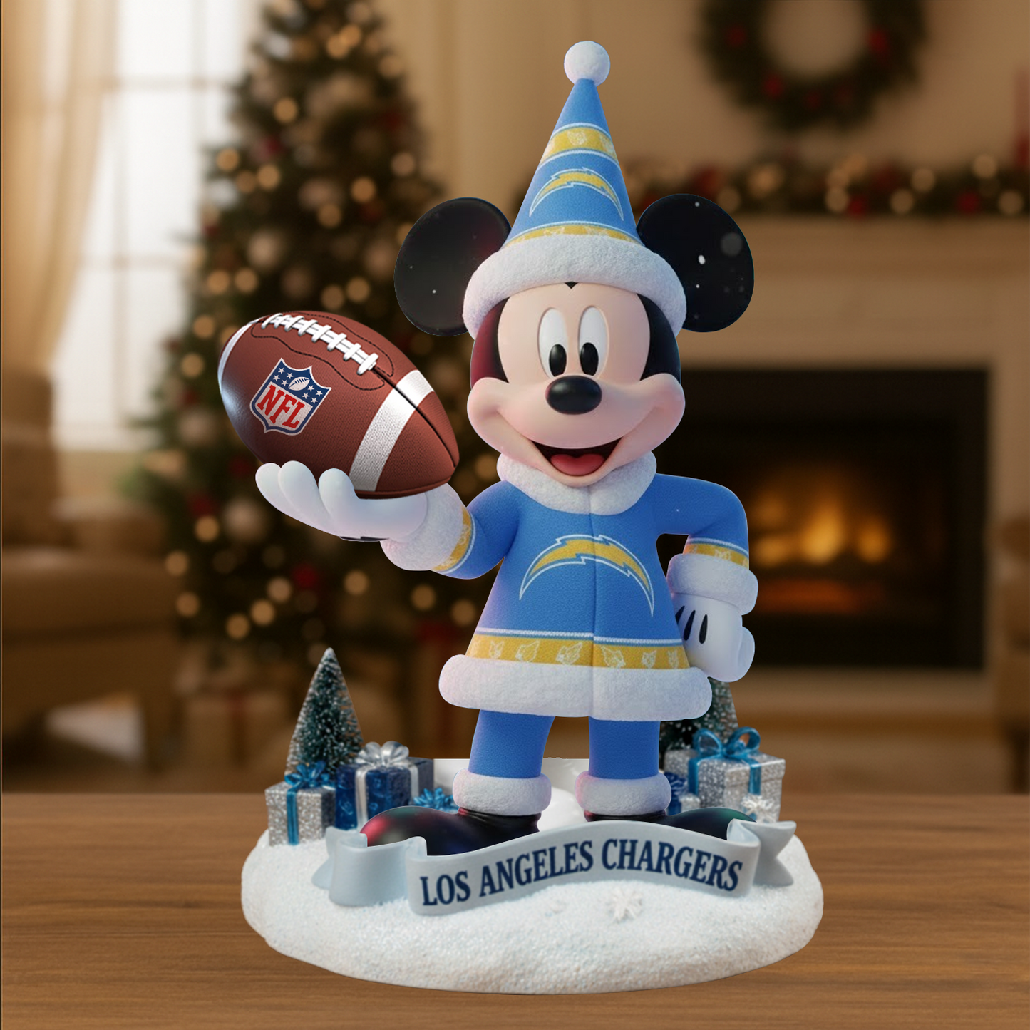 Premium NFL LAC x MIC Christmas Arcylic Plaque DATND TANTD