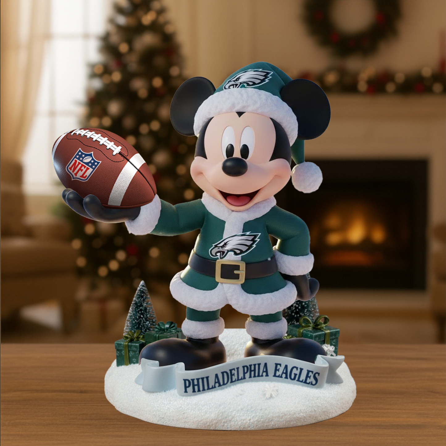 Premium NFL PHI x MIC Christmas Arcylic Plaque DATND TANTD