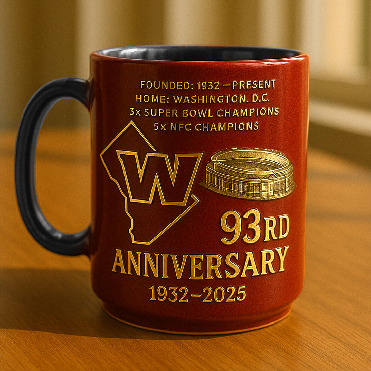 Premium NFL WAS The Anniversary Mug V1 NMD TTV