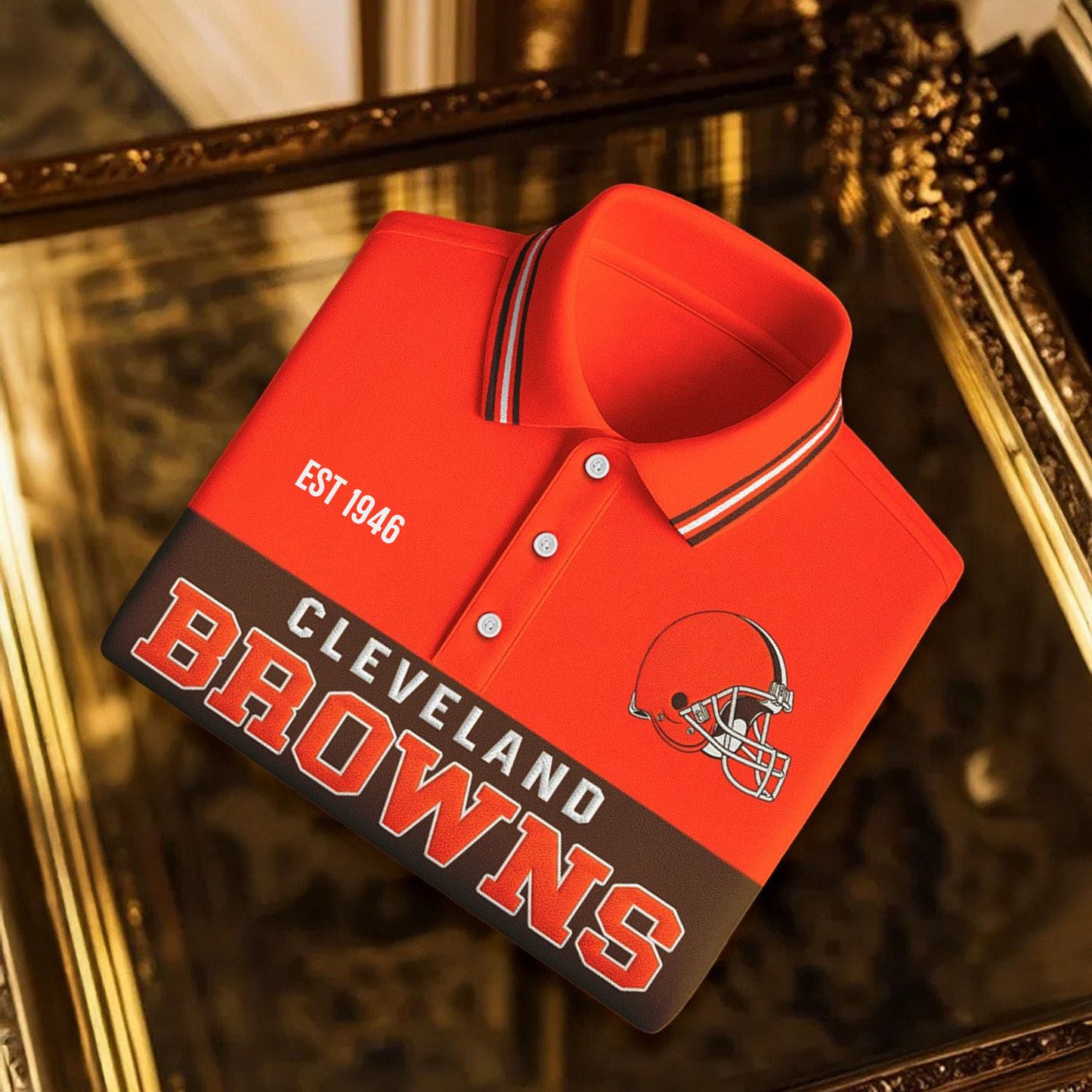 Premium NFL X CLE Classic Polo Shirt NDT NHM