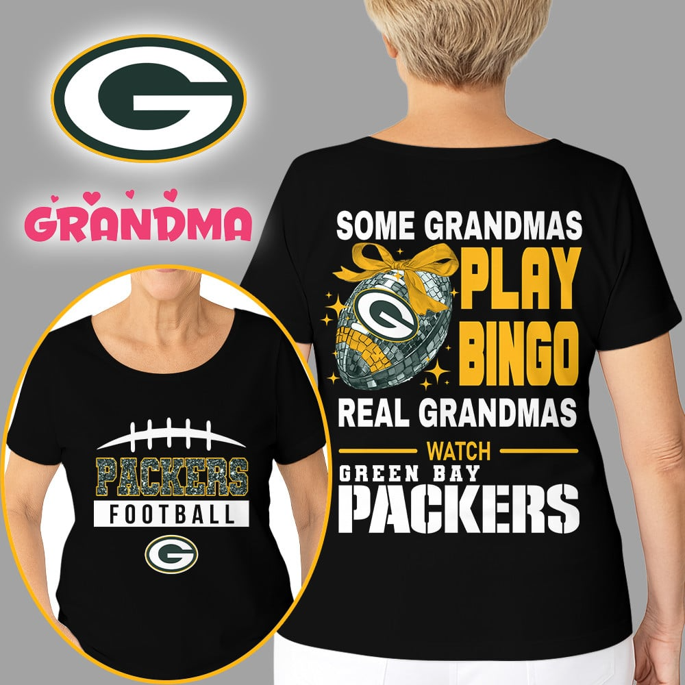 Premium NFL X GB Football Grandmas Fan 3D SHIRT NDT NHM