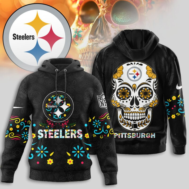 Premium NFL X PIT Dia de los Muertos Limited Editions Hoodie NDT NHM