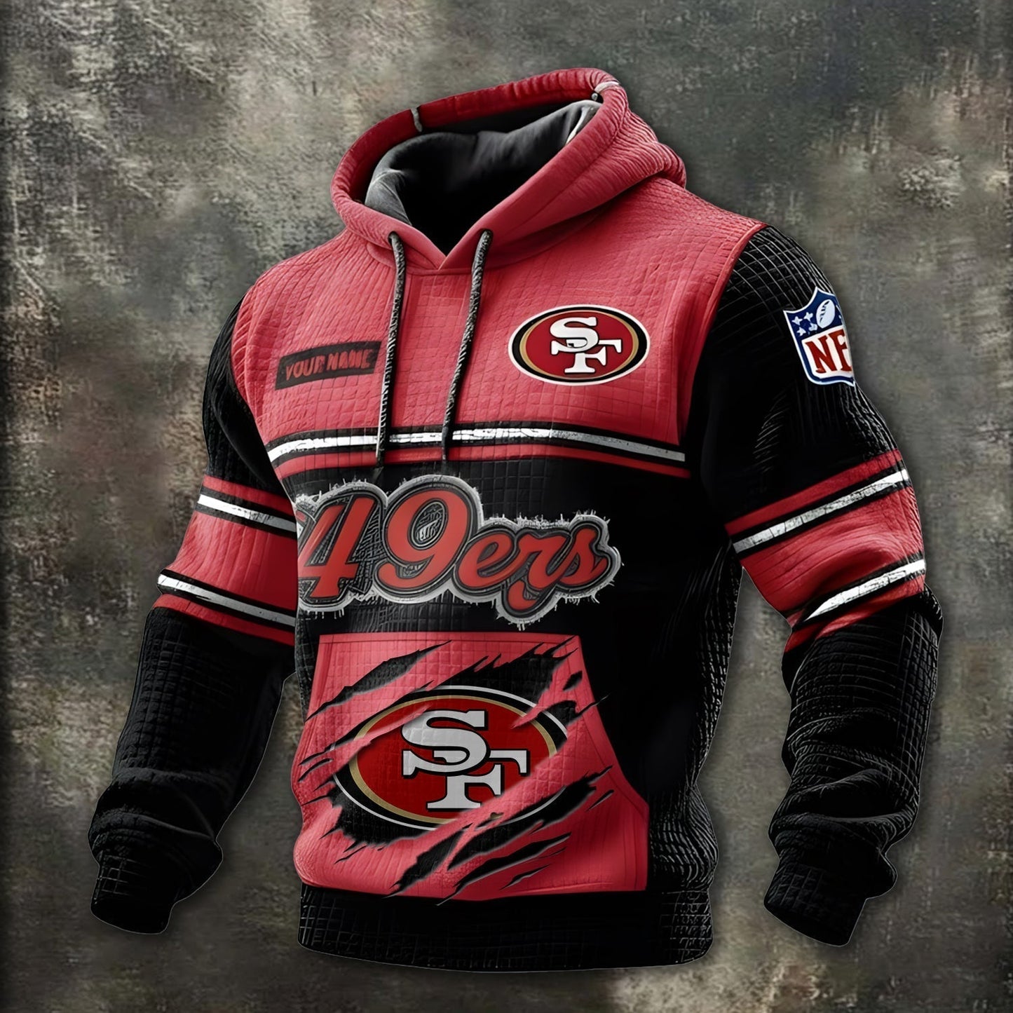 Premium NFL X SF Western heritage Waffle Hoodie For Personalized NDT LVH