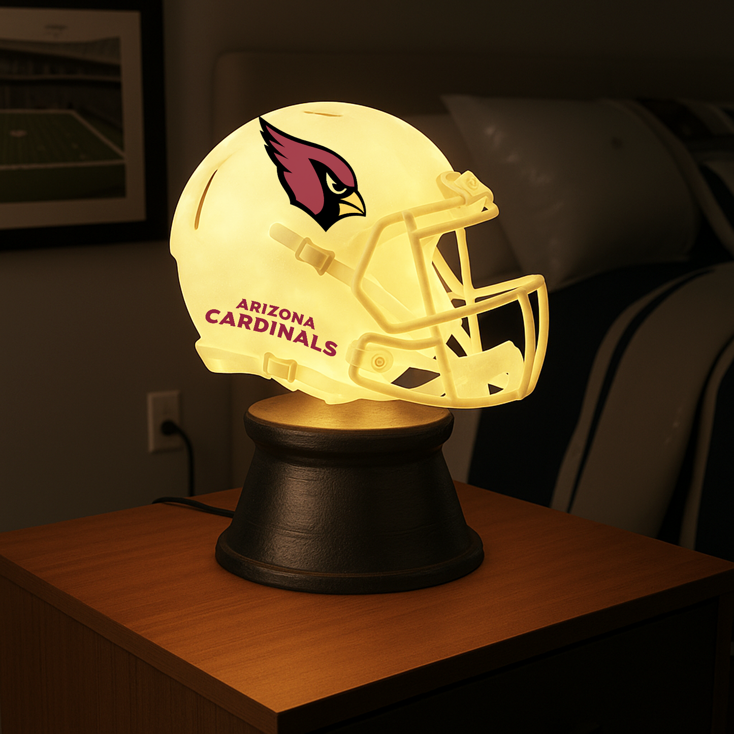 Premium NFL x ARI LED Helmet Night Light DATND TANTD