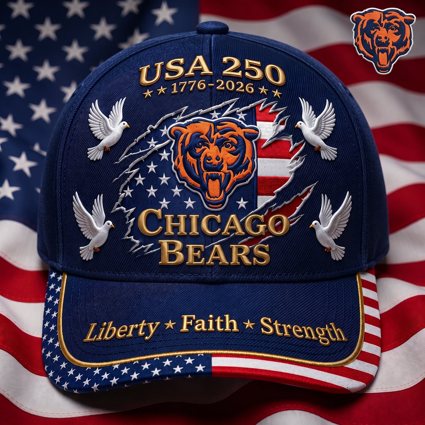 Premium NFL x CB 250 Years Anniversary Of Freedom Cap V2 260626
