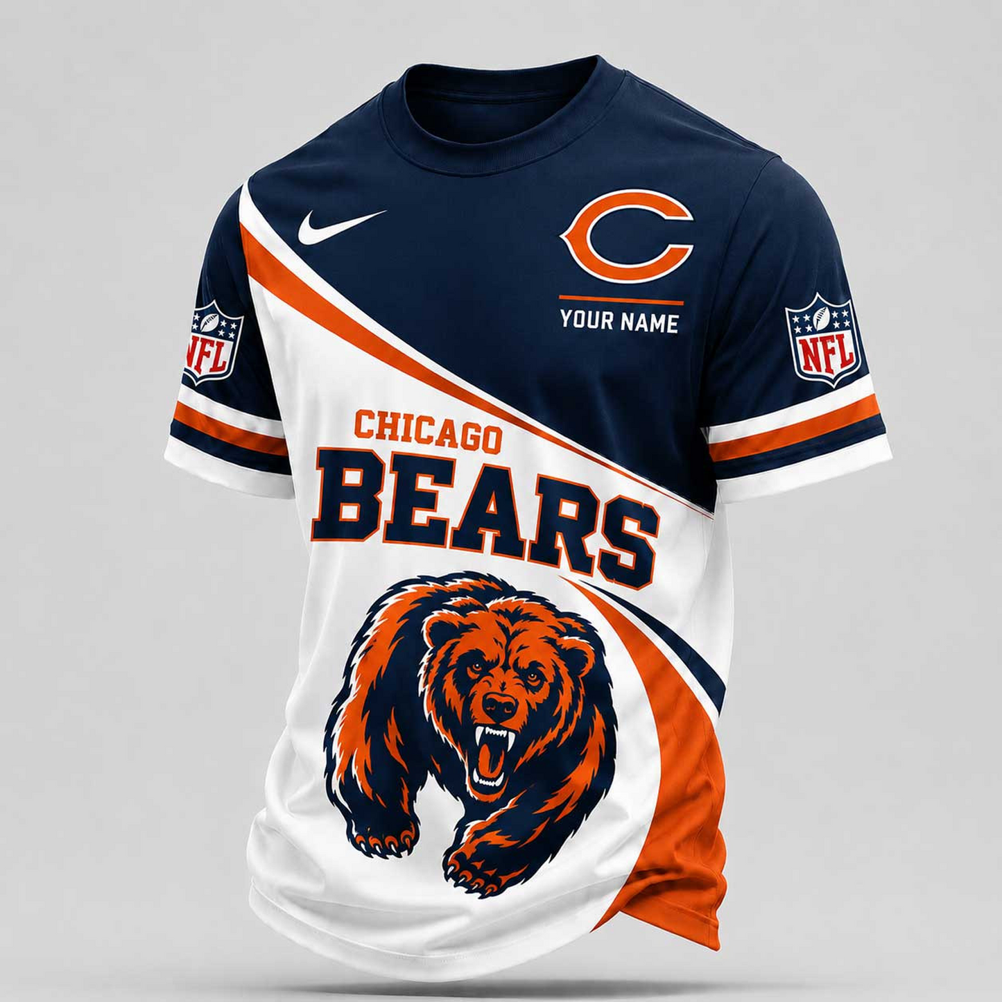 Premium NFL x CHI Bold Team Pride T-shirt