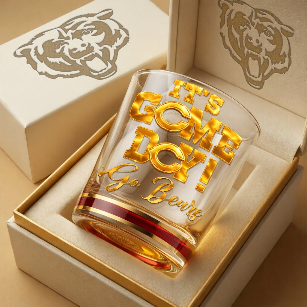Premium NFL x CHI Game Day Whiskey Glass NDT NHM 270126