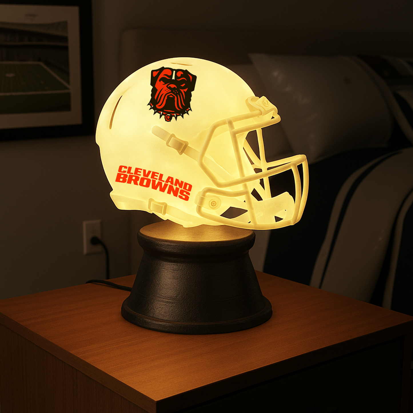 Premium NFL x CLE LED Helmet Night Light DATND TANTD