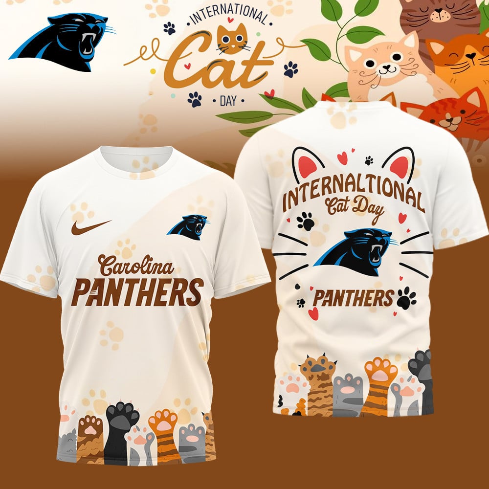 Premium NFL x Carolina Panthers International Cat Day 3D Shirt NDT LVH