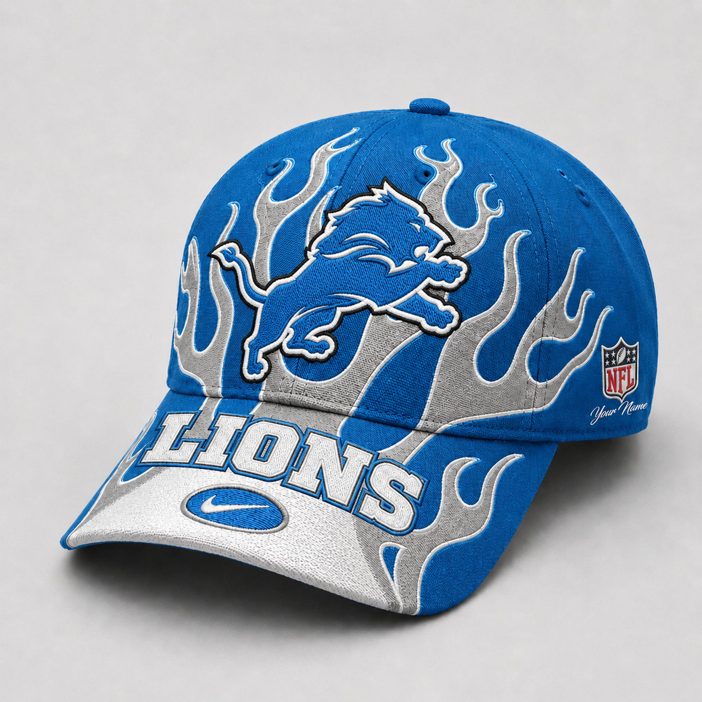 Premium NFL x DET Game Day Flame Cap 260626