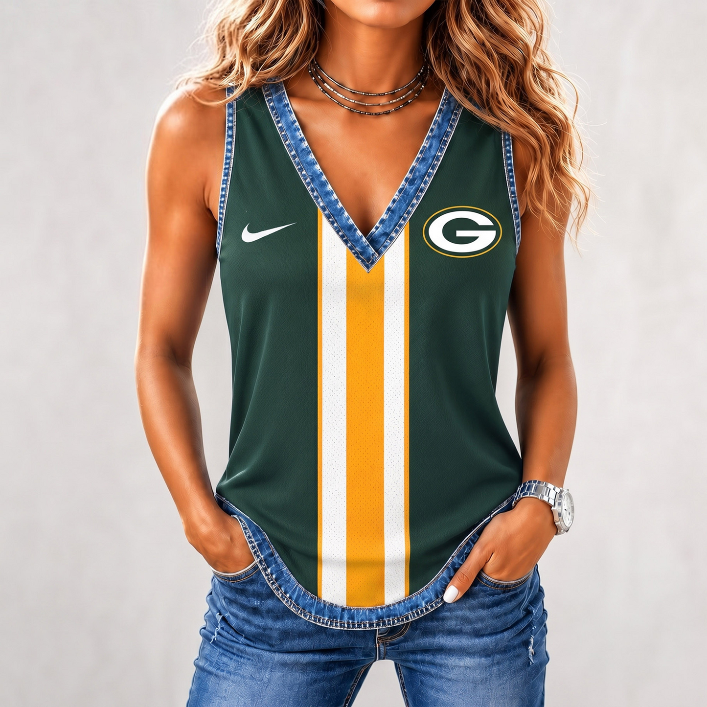 Premium NFL x GB Game Day Sleeveless Top Shirt