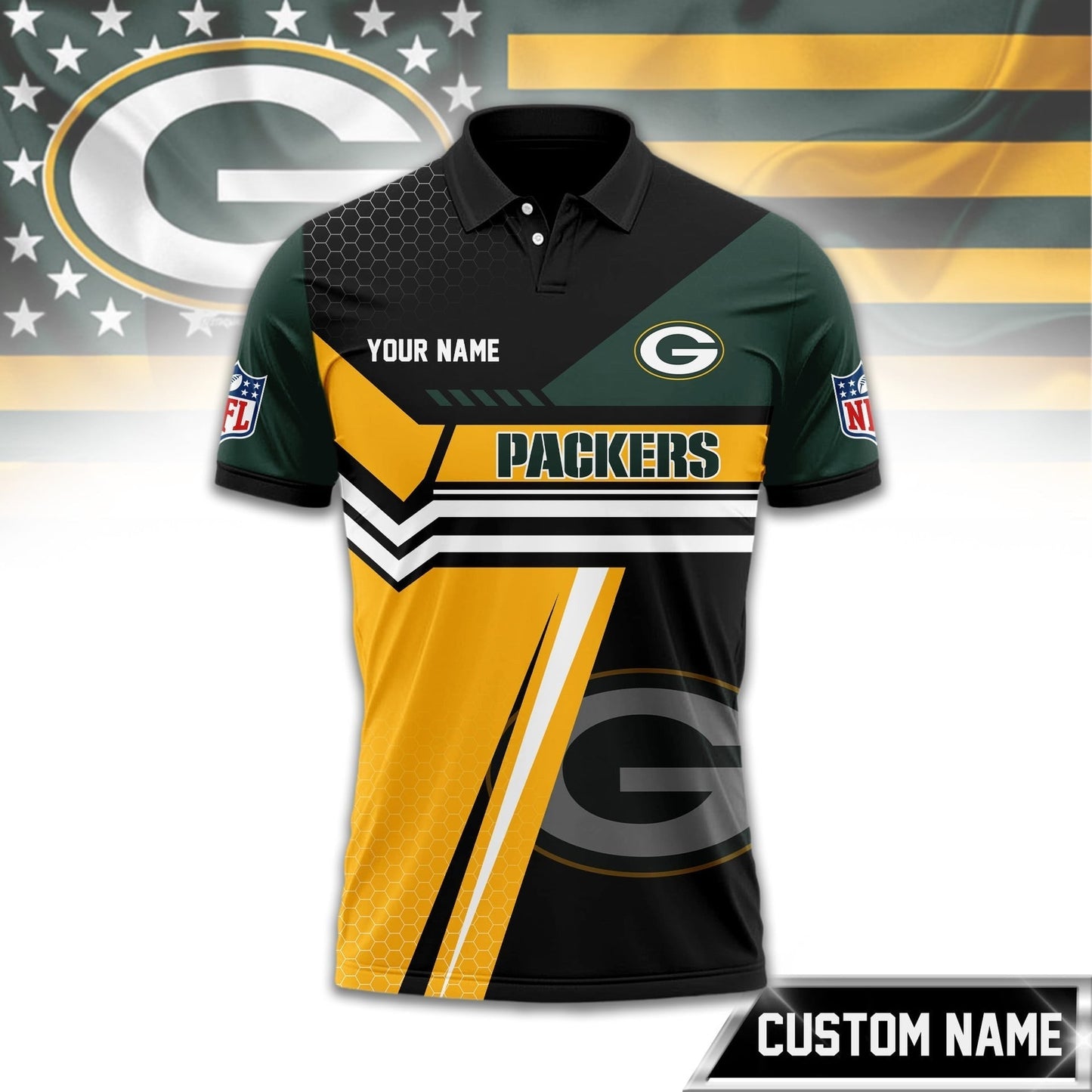 Premium NFL x GB Inspired Custom Game Day Polo NDT NHM