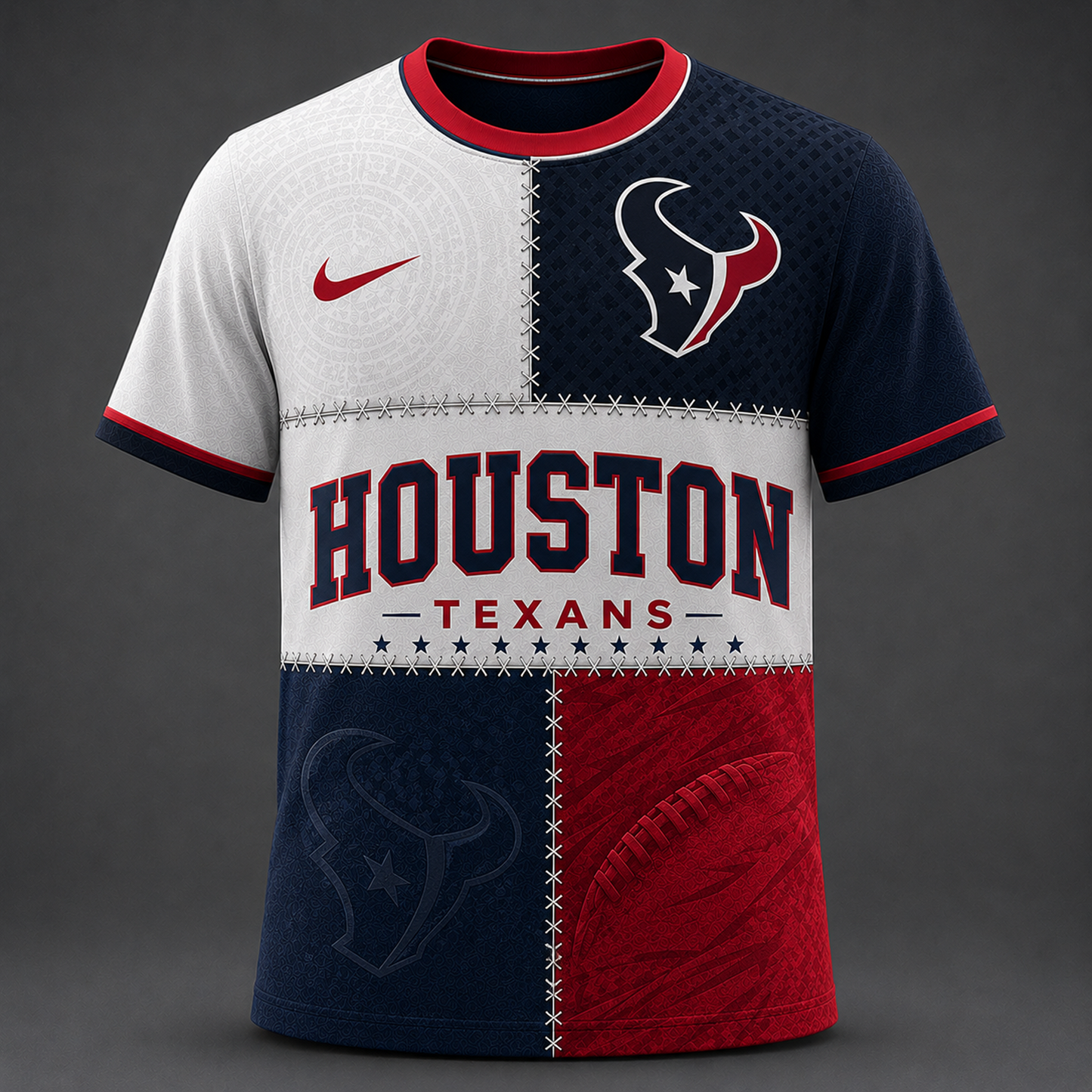 Premium NFL x HOU Team Inspired T-Shirt 250626