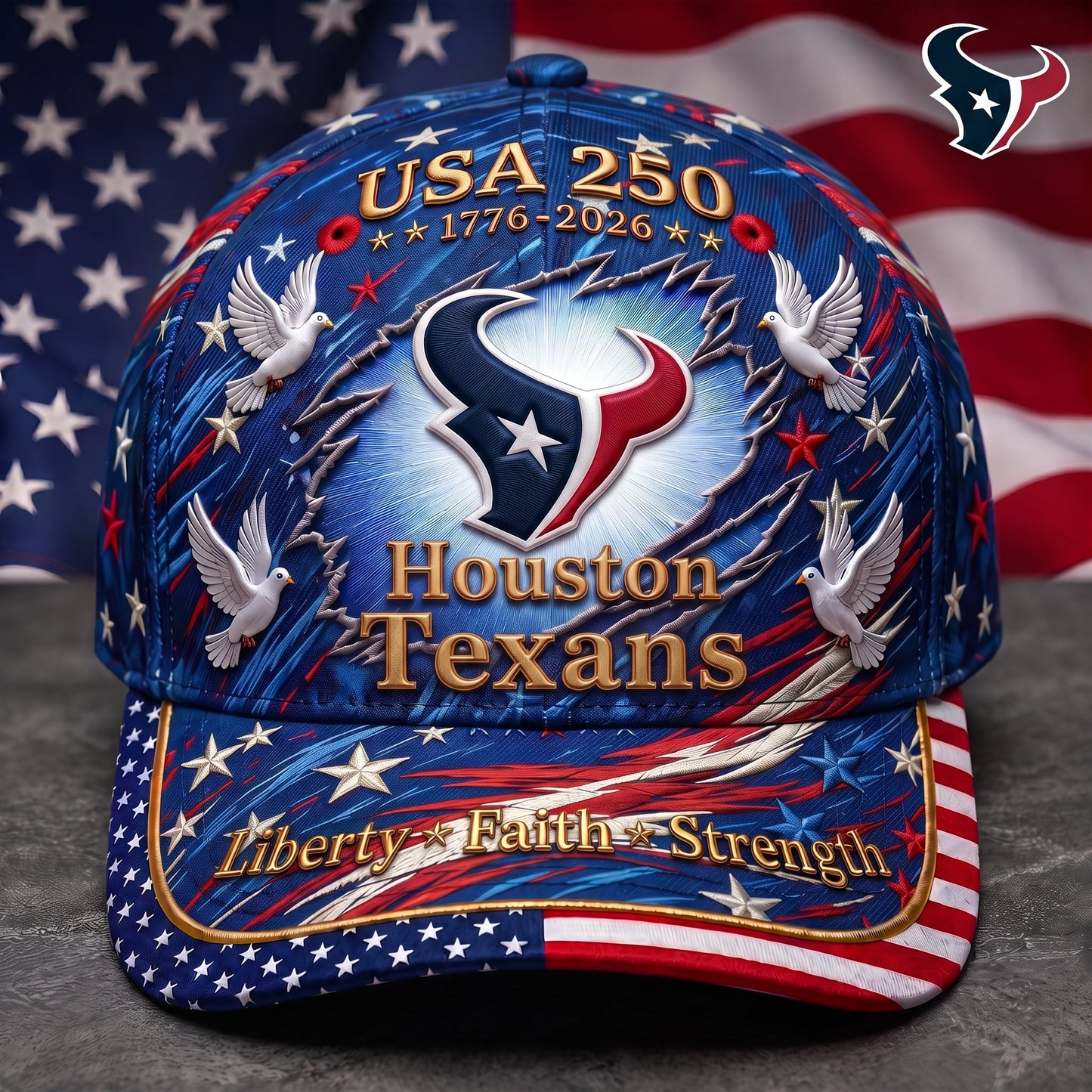 Premium NFL x HT 250 Years Anniversary Of Freedom Cap V4 260626