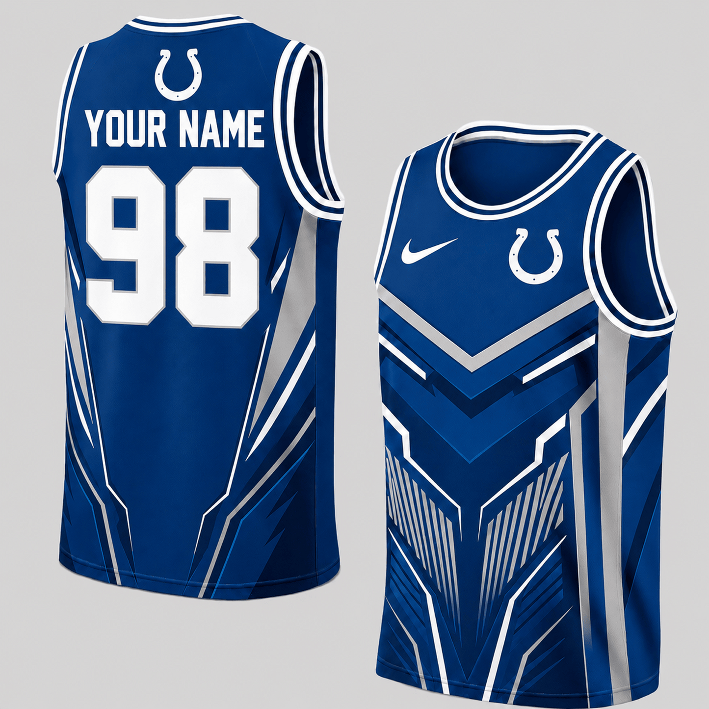 Premium NFL x IND Personalized Football Fan Tank Top Custom Name Number Sport Shirt 220626