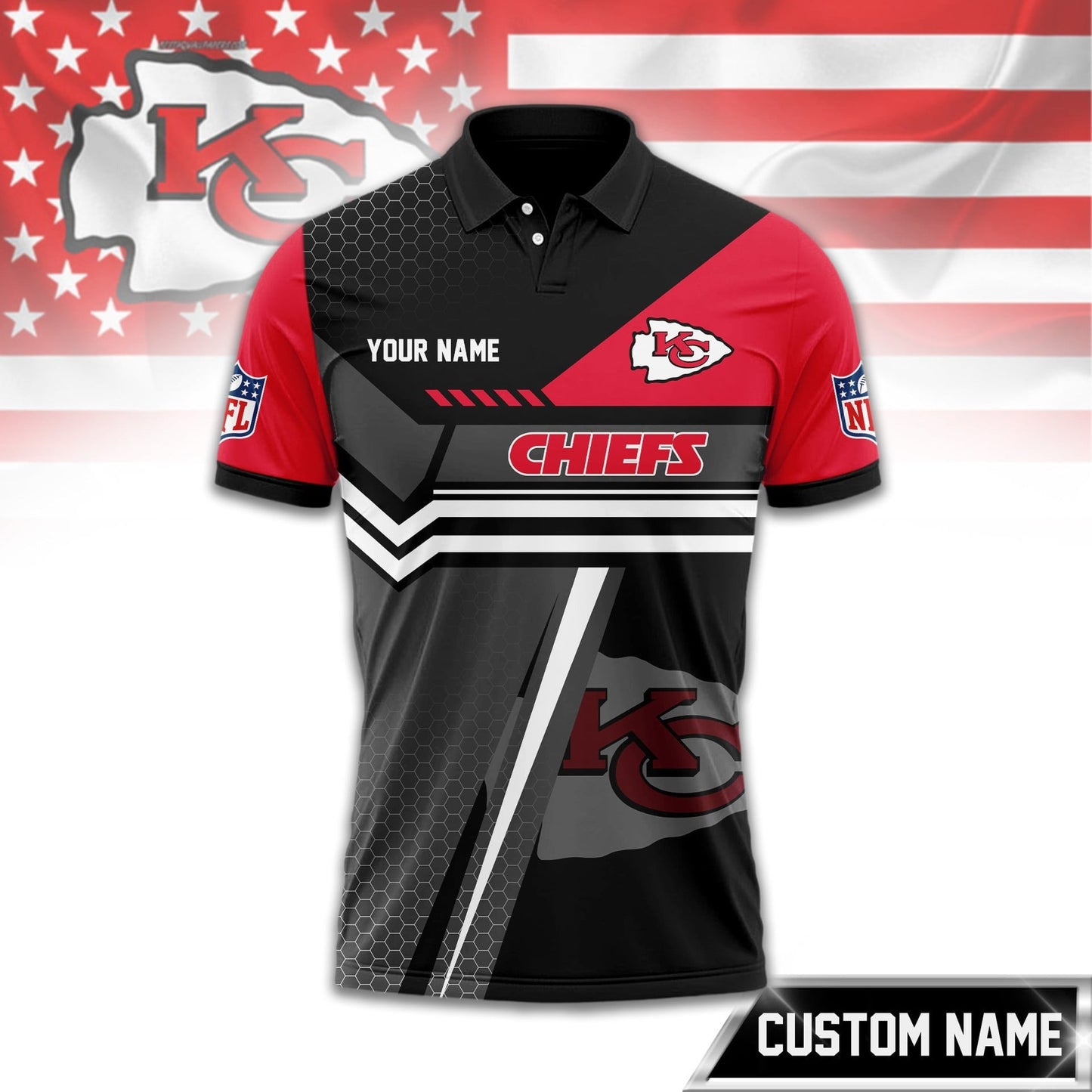Premium NFL x KCC Inspired Custom Game Day Polo NDT NHM