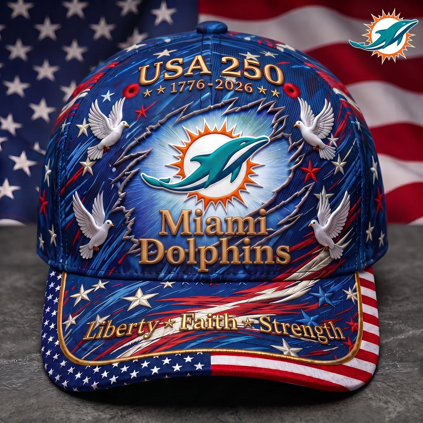 Premium NFL x MD 250 Years Anniversary Of Freedom Cap V4 260626