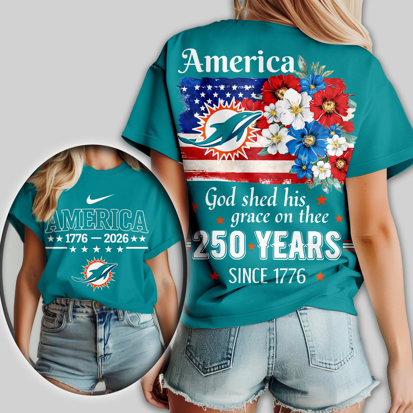 Premium NFL x MD America God Shed His Grace On Thee Women Shirt NDT VHM