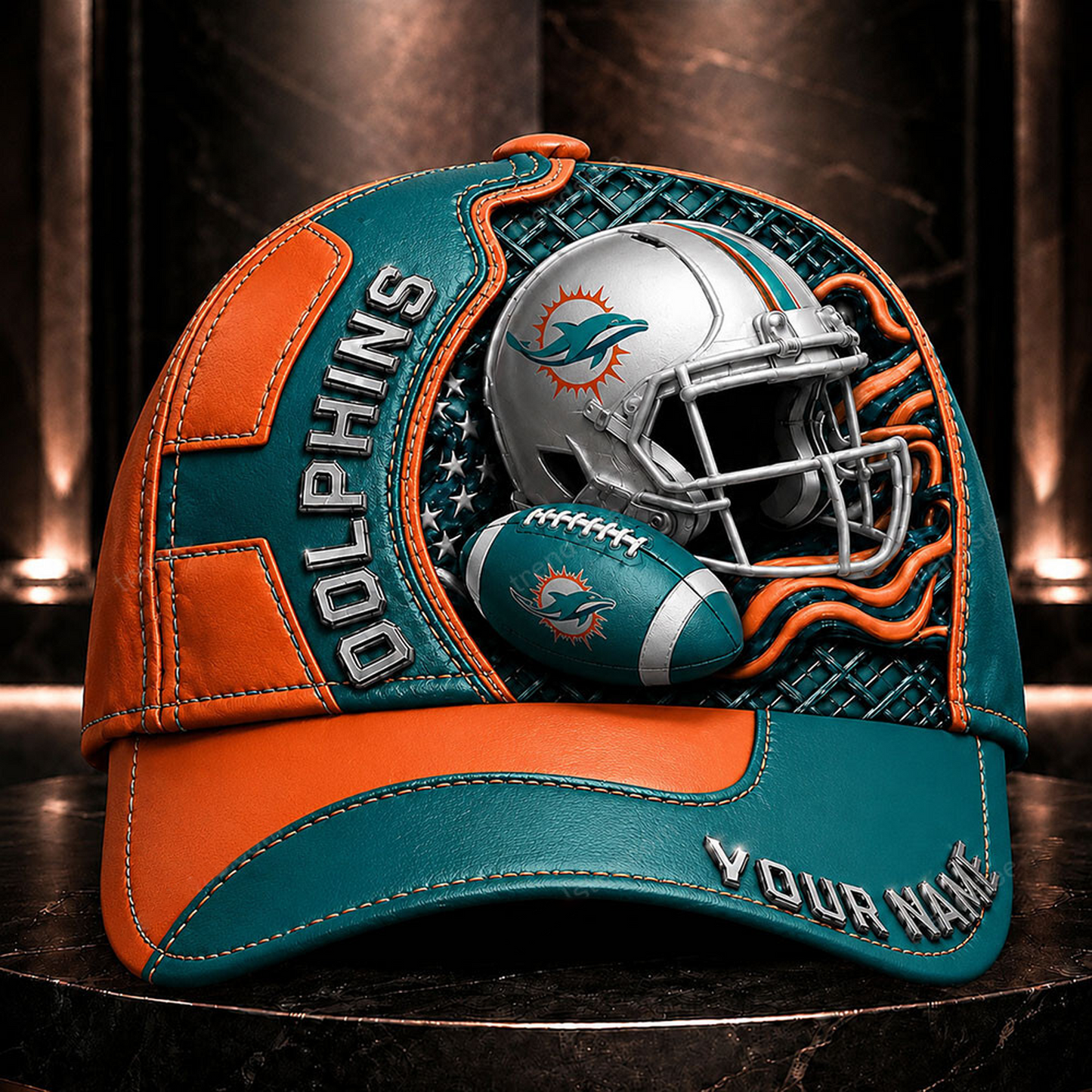 Premium NFL x MIA 3D Custom Cap DATND TANTD 280526