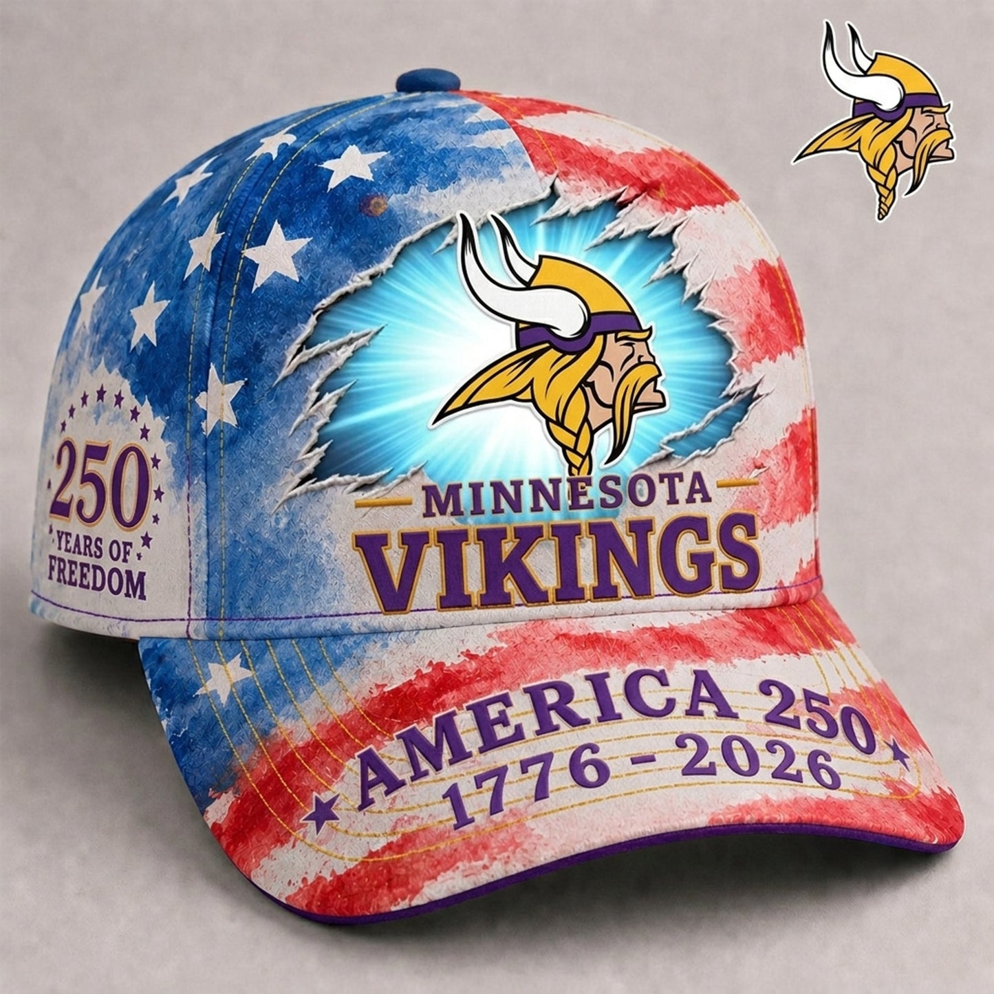 Premium NFL x MIN EXCLUSIVE 250 Years Anniversary Of Freedom Cap 270626