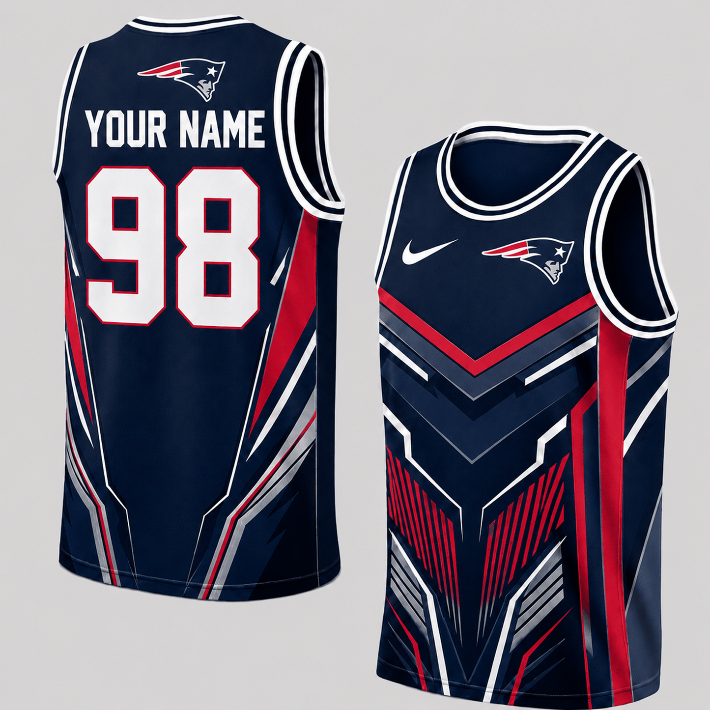 Premium NFL x NEP Personalized Football Fan Tank Top Custom Name Number Sport Shirt 220626