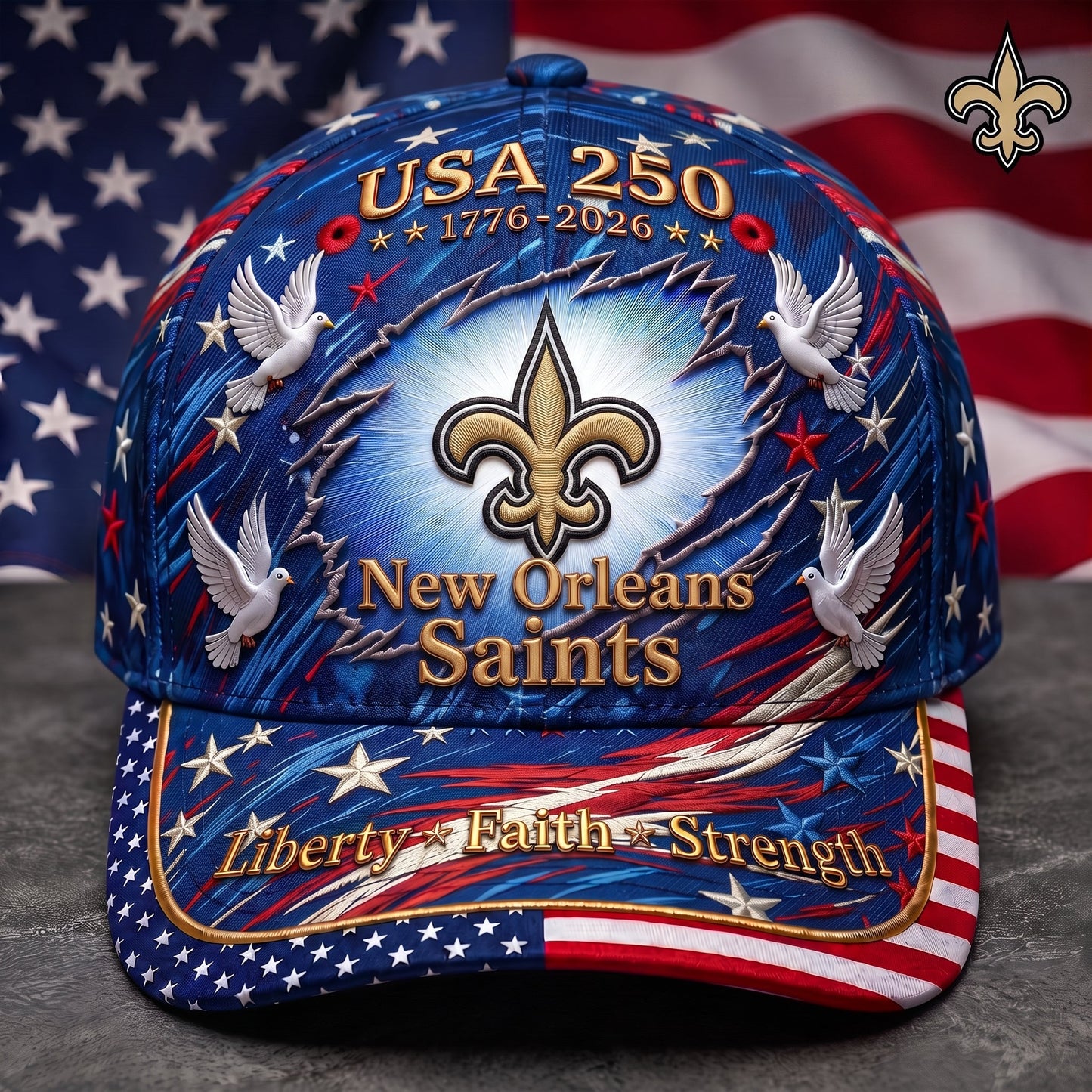 Premium NFL x NOS 250 Years Anniversary Of Freedom Cap V4 260626