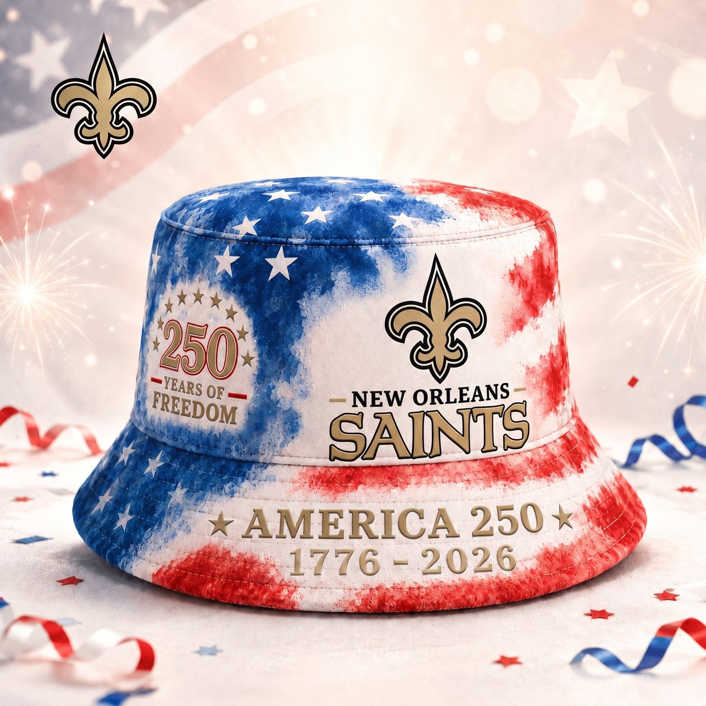 Premium NFL x NOS 250 Years Of Freedom Bucket Hat 120625