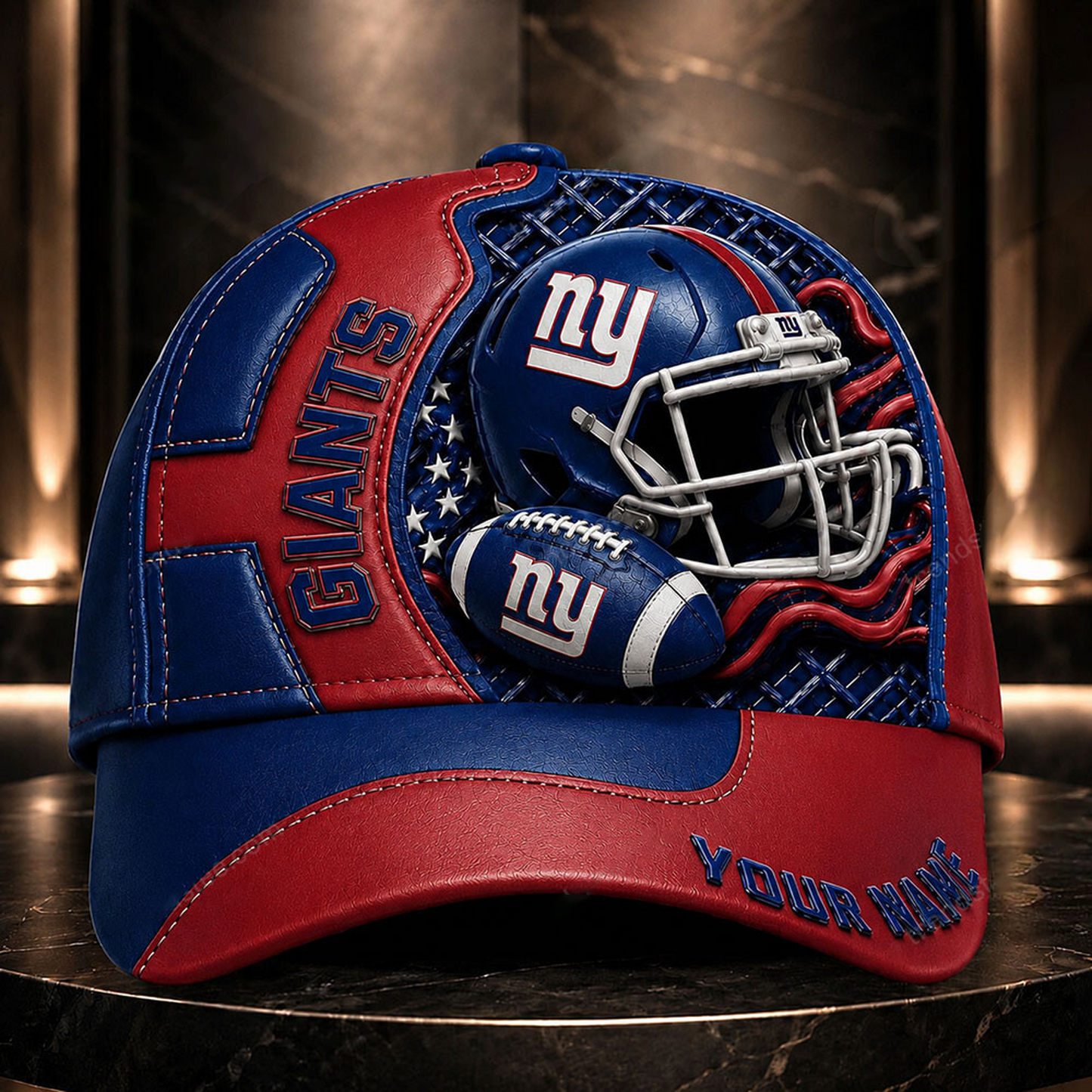 Premium NFL x NYG 3D Custom Cap DATND TANTD 280526