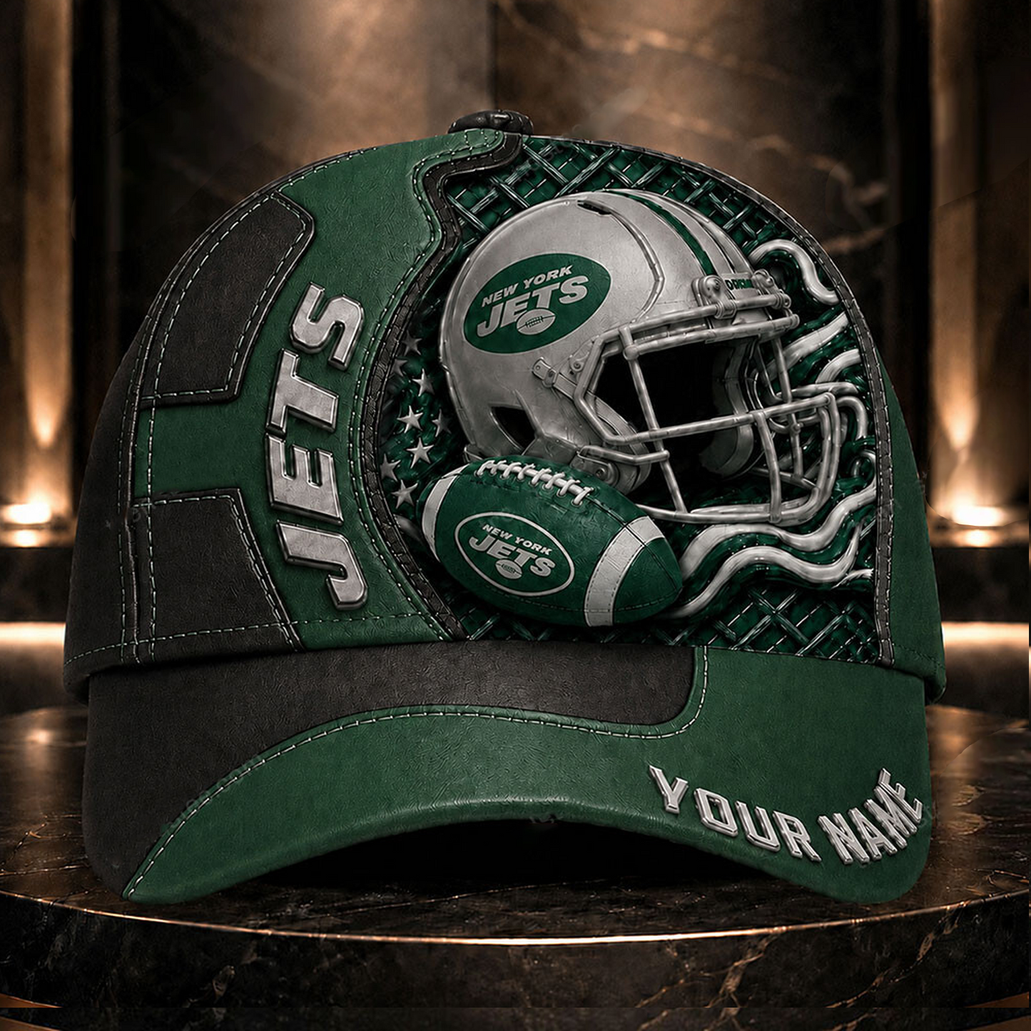 Premium NFL x NYJ 3D Custom Cap DATND TANTD 280526