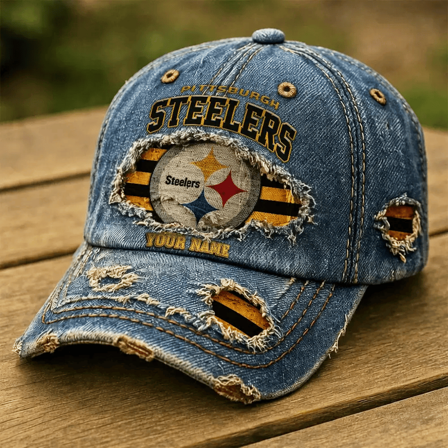 Premium NFL x PIT Denim Washed Cap New Style DATND TANTD 280526