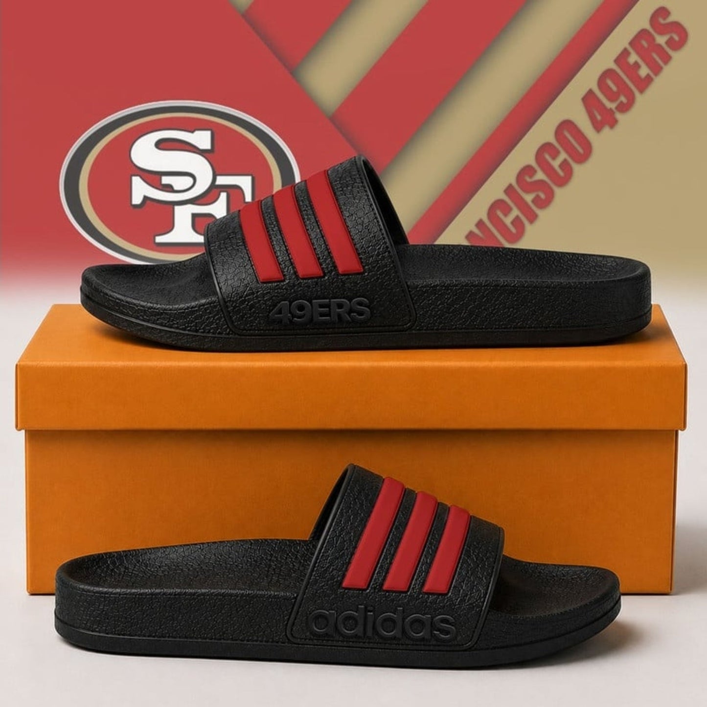 Premium NFL x SF Adidas Slide Slippers NDT NHM 040626