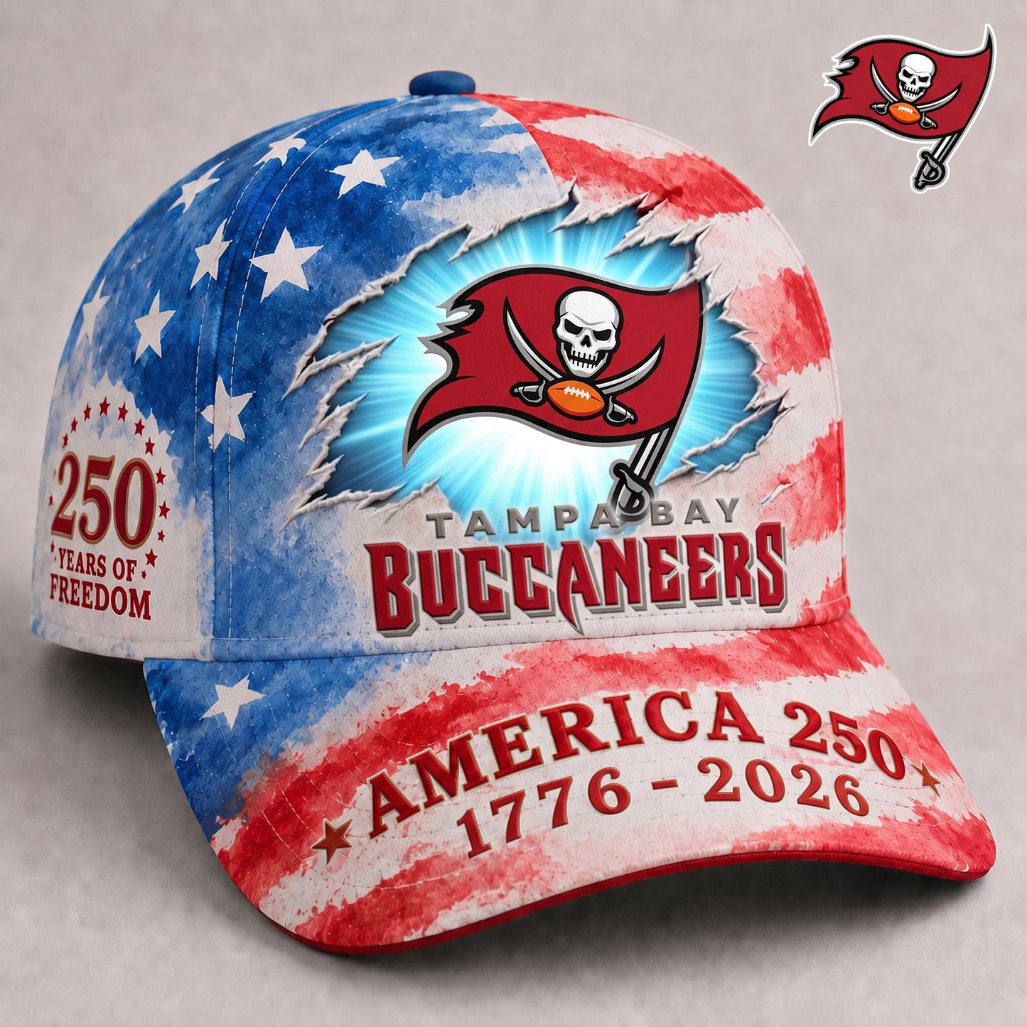 Premium NFL x TB EXCLUSIVE 250 Years Anniversary Of Freedom Cap 270626