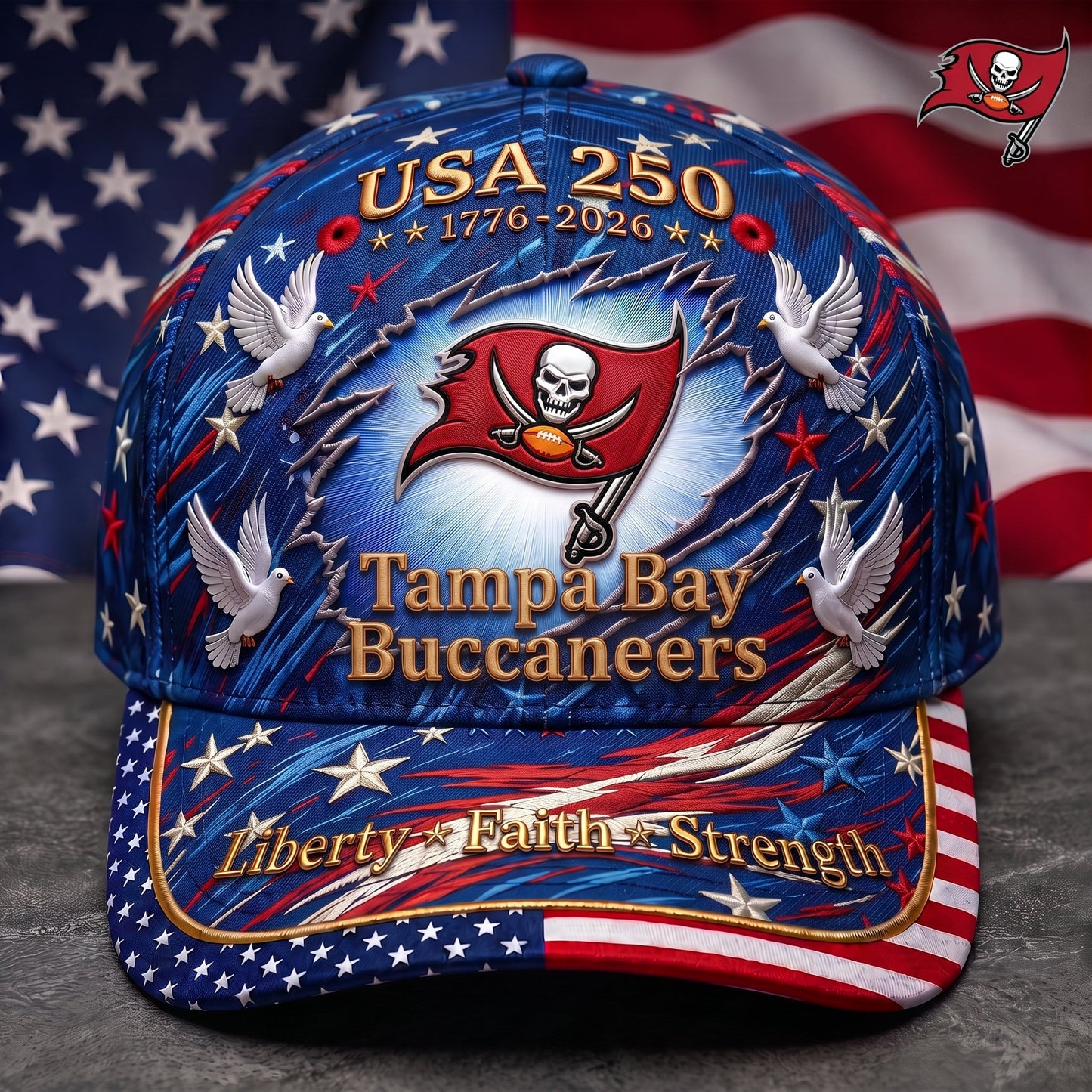 Premium NFL x TBB 250 Years Anniversary Of Freedom Cap V4 260626