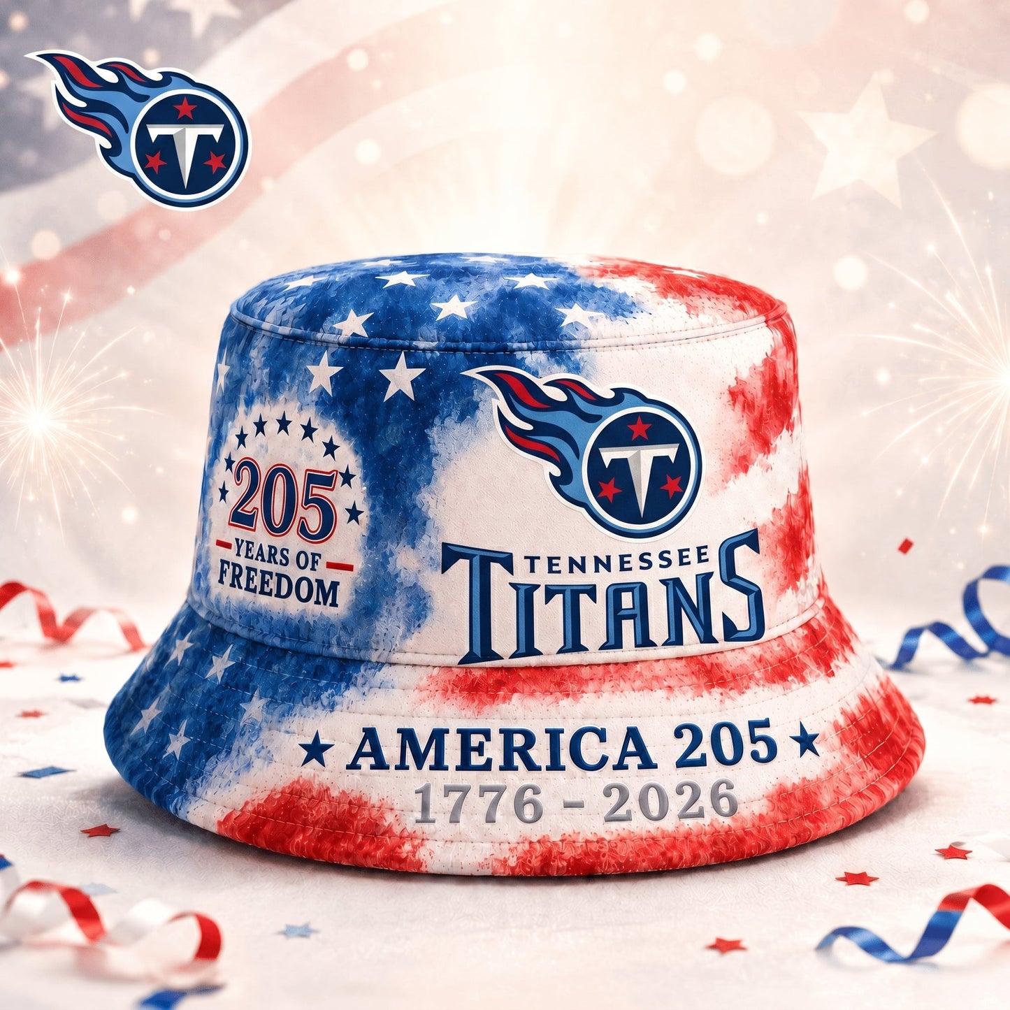 Premium NFL x TT 250 Years Of Freedom Bucket Hat 120625