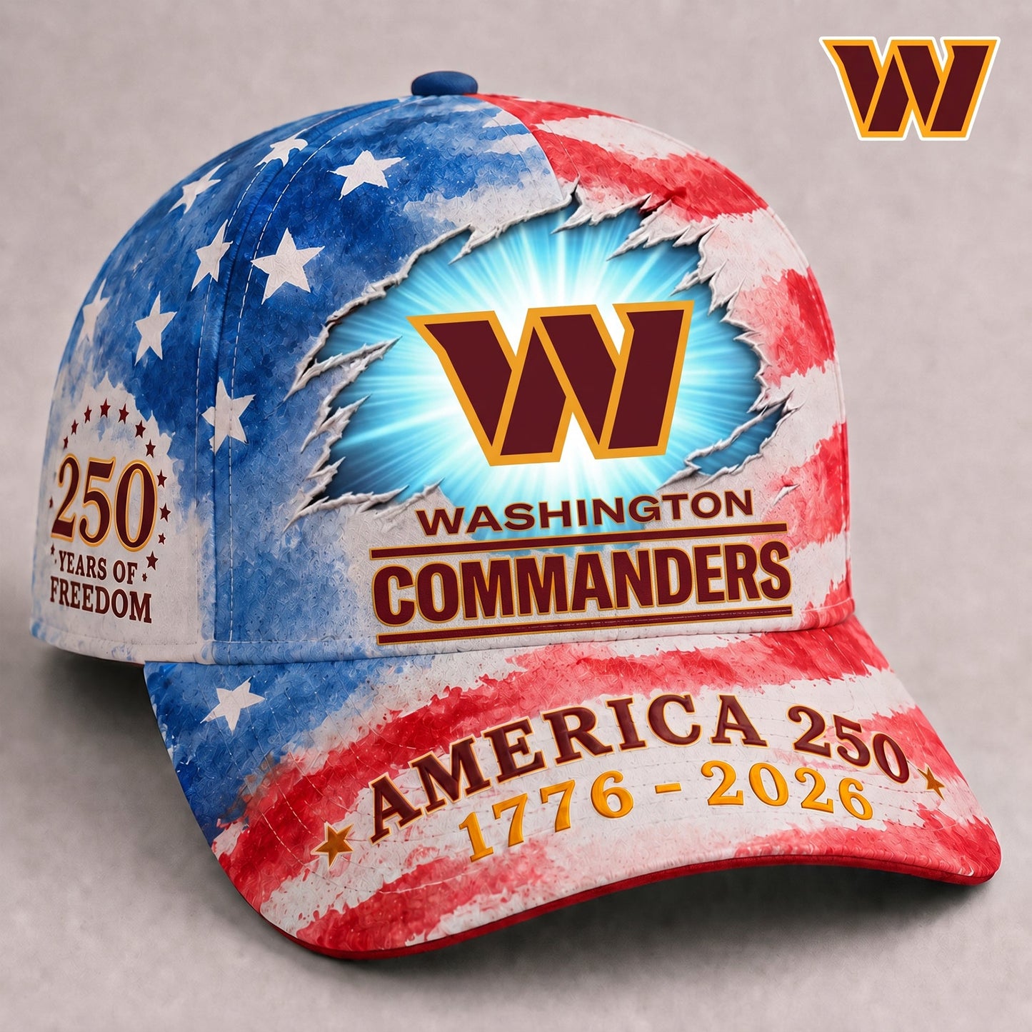 Premium NFL x WAS EXCLUSIVE 250 Years Anniversary Of Freedom Cap 270626