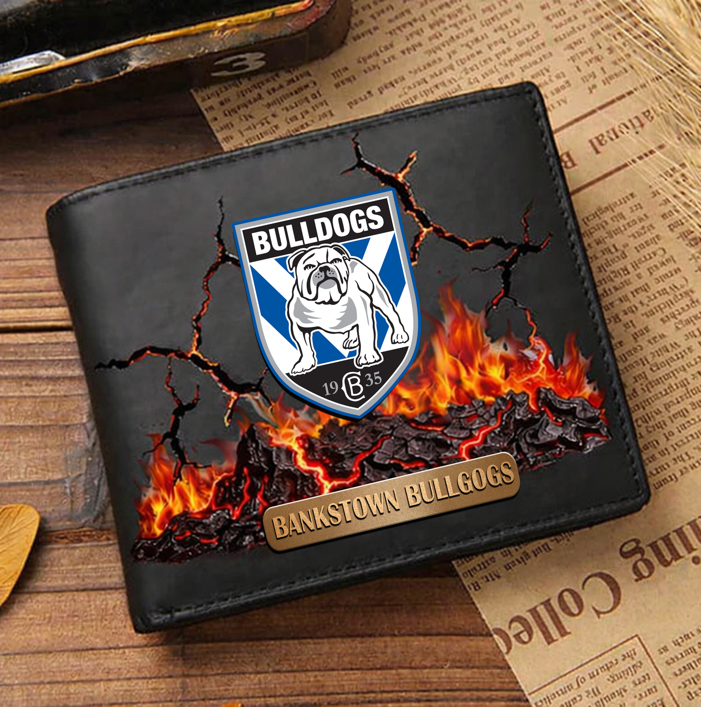 Premium NRL x CBB 3D Ember Embossed Lucky Wallet NDT VHM
