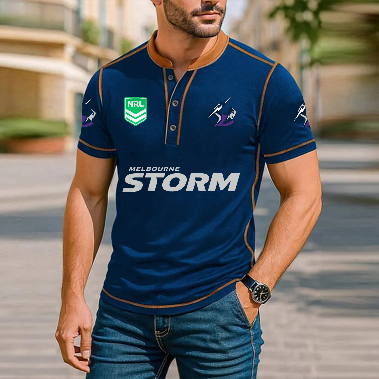 Premium NRL x MEL Polo Tshirt NDT TDT 051225