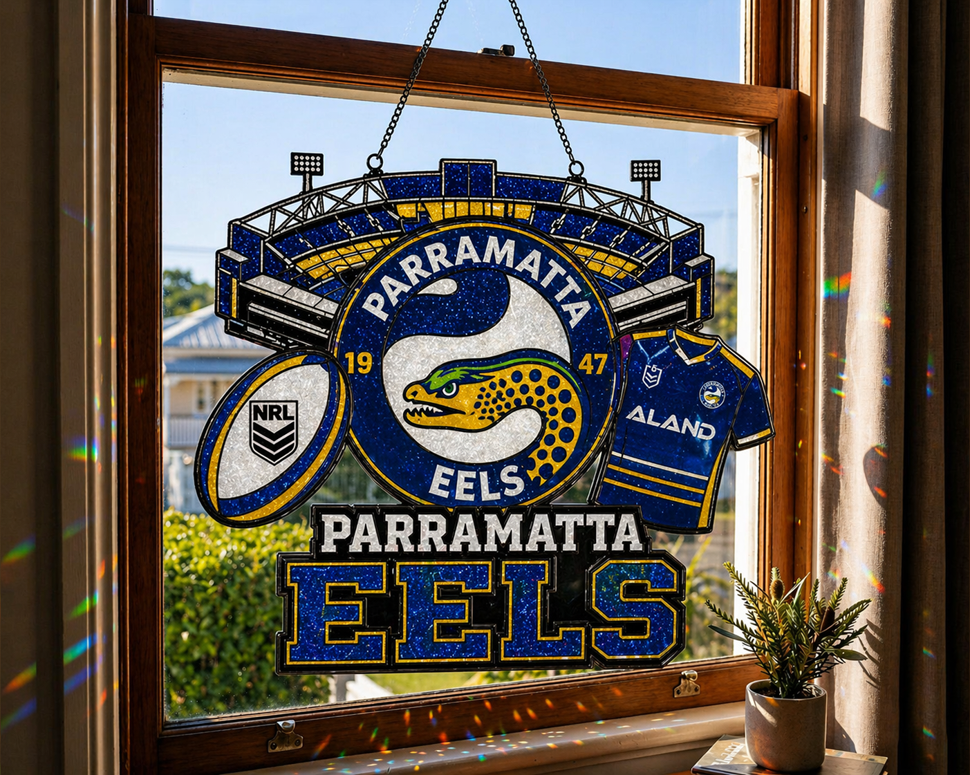 Premium NRL x PE Game Day Suncatcher NDT LVH 210426