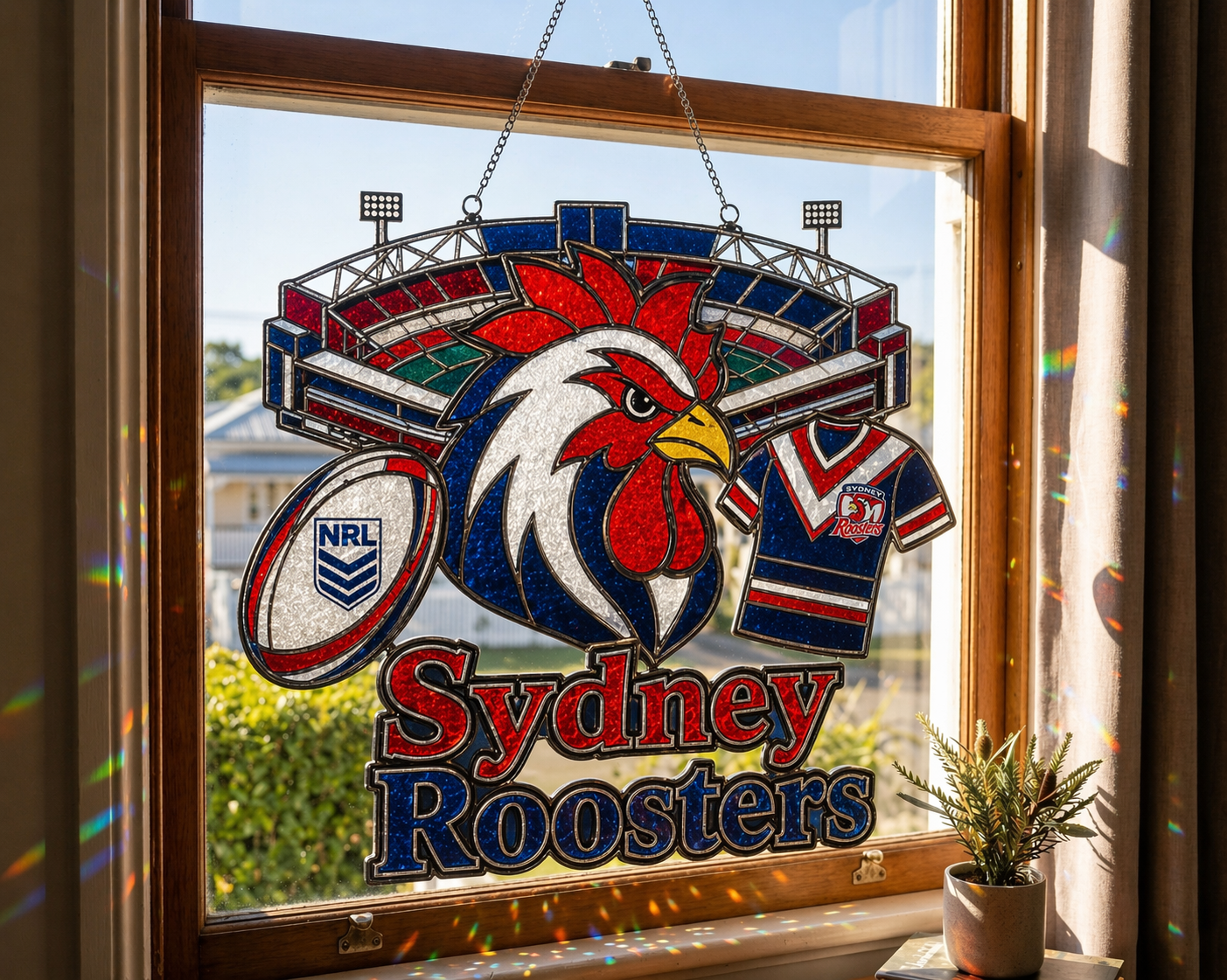 Premium NRL x SR Game Day Suncatcher NDT LVH 210426