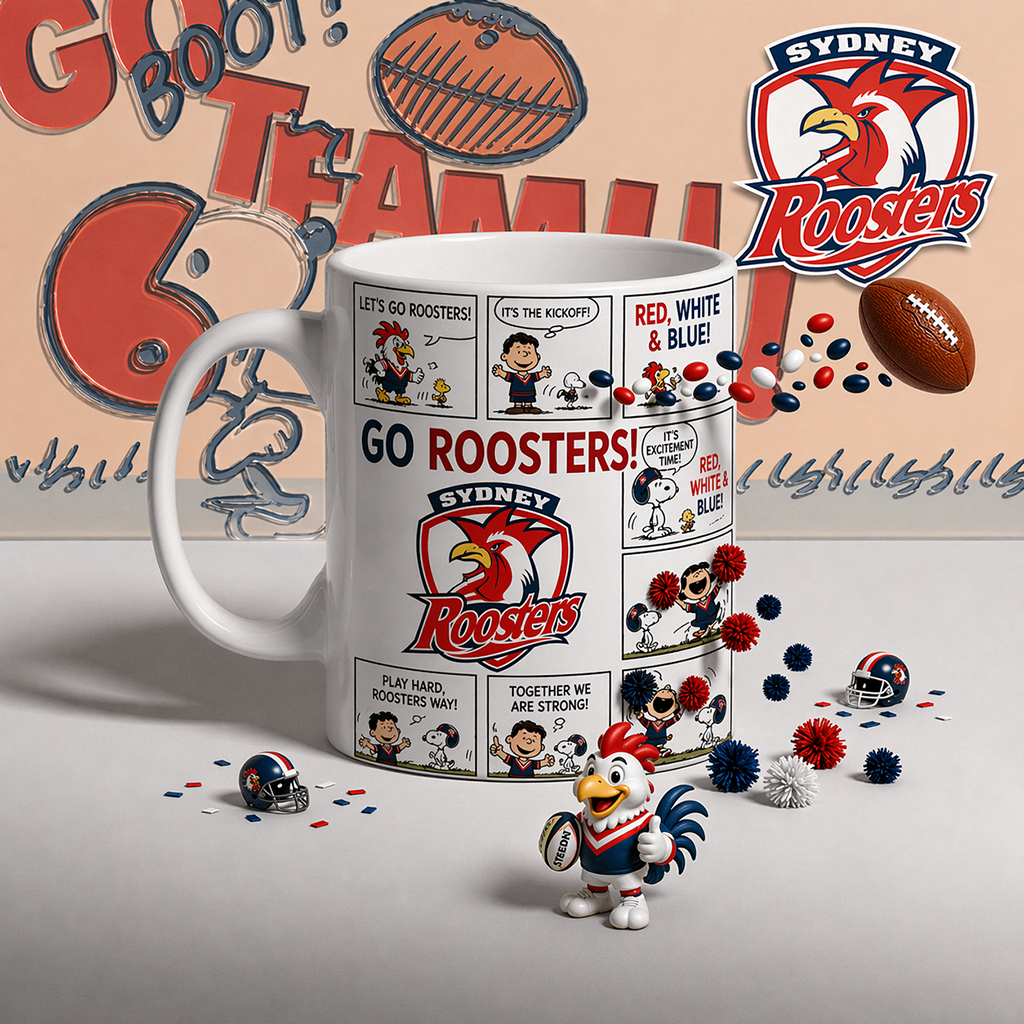Premium NRL x SR Peanuts Comic Mug NDT LVH 200426