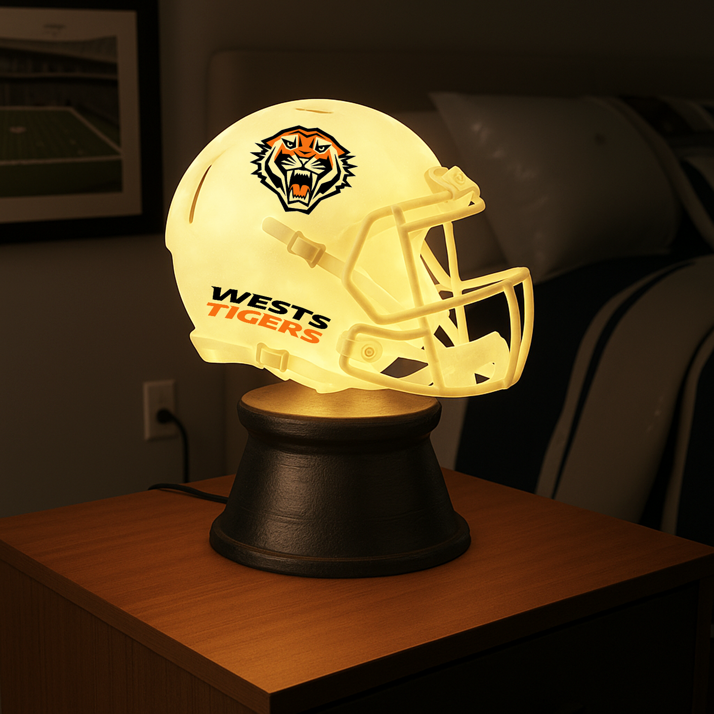 Premium NRL x WST LED Helmet Night Light DATND TANTD