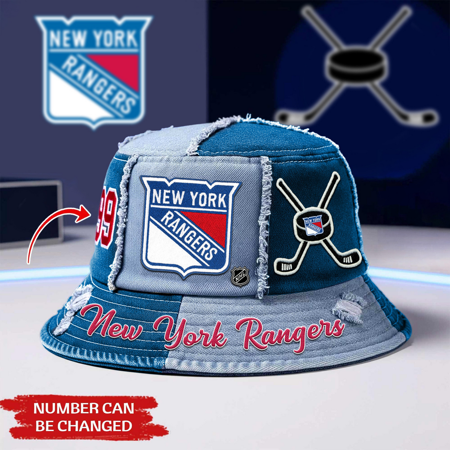 Premium NYR x NHL Bucket Hat DATND TANTD 080526
