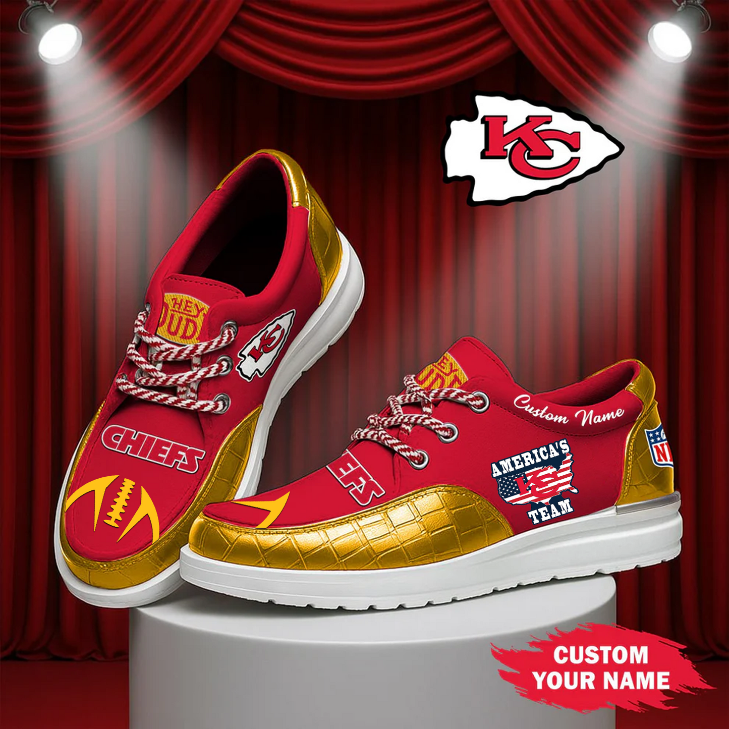 Premium Nfl x KCC Leather Loafer Limited edition Shoes NDT TDT